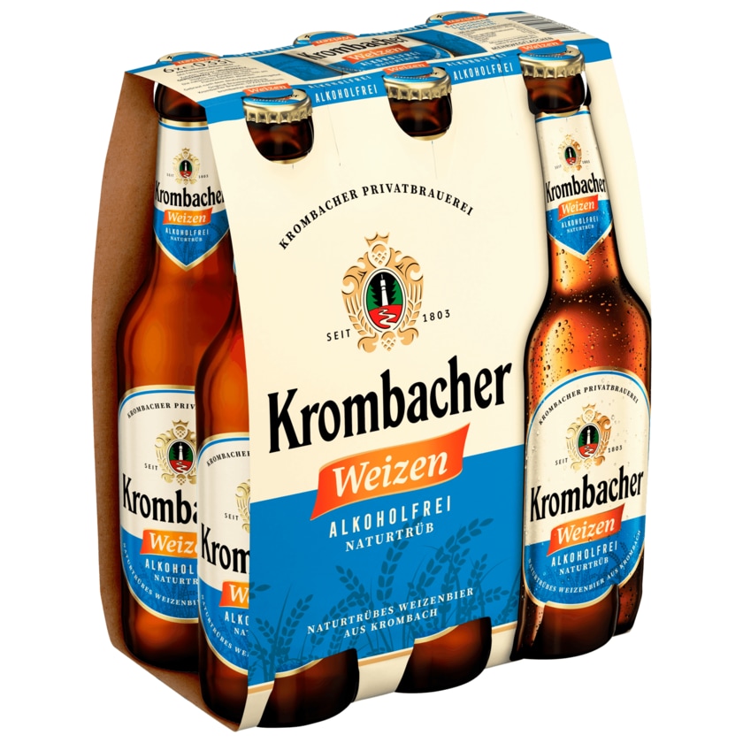 Krombacher Weizen alkoholfrei 6x0,33l